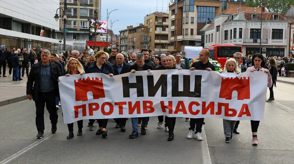 Sedmi protest "Srbija protiv nasilja" u Nišu: Među govornicima student Dimitrije Dimić koji je štrajkovao glađu ispred Predsedništva 1