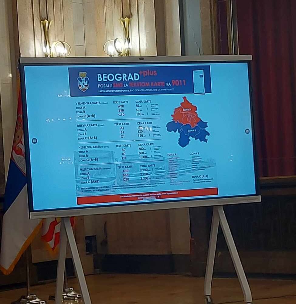 Ovo su nove cene karata za gradski prevoz koje važe od sutra 1