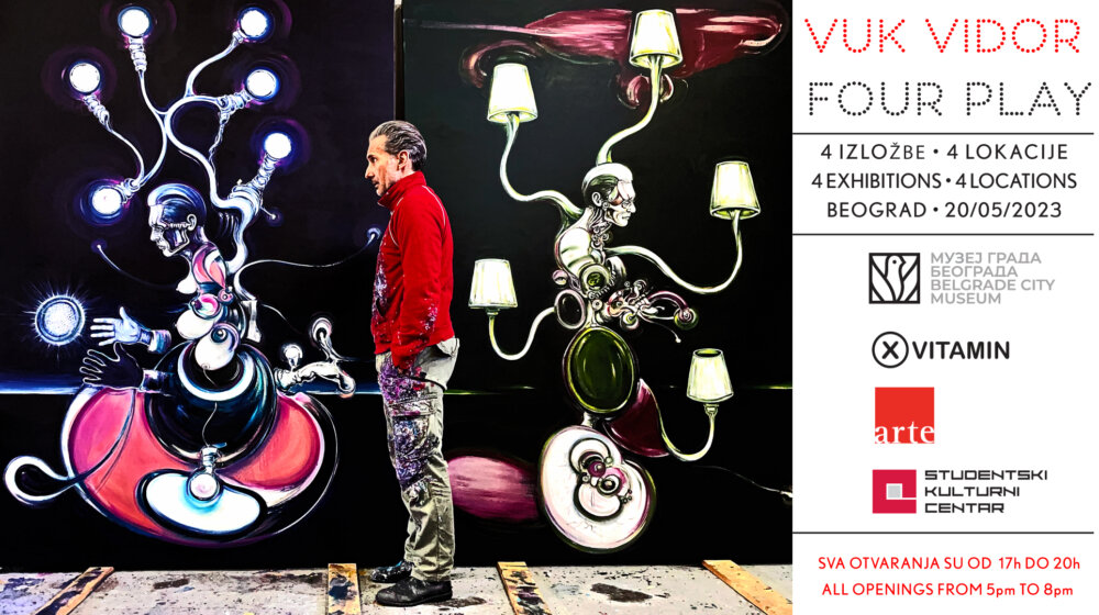 Četiri izložbe Vuka Vidora 1