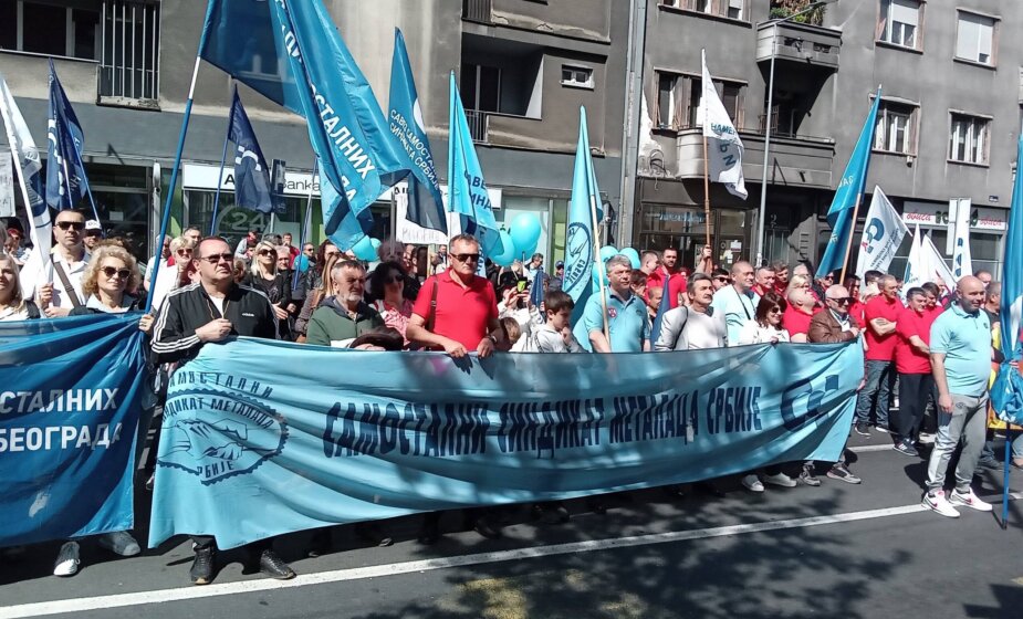 "Dostojanstven rad, dostojanstven život": Sindikalci sa protesta u Beogradu zatražili poštovanje radnika i njihovog rada 1
