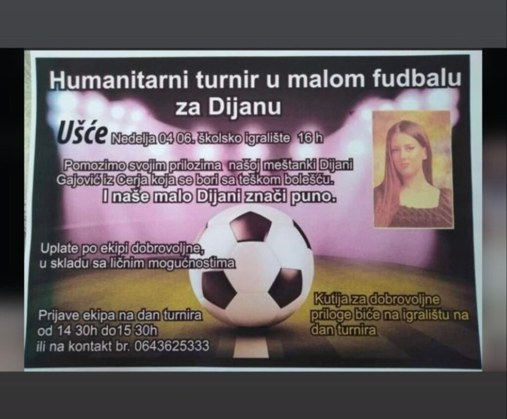 Humani turnir u malom fudbalu za Dijanu u Ušću 2