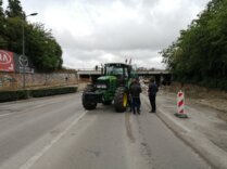 Subotički poljoprivrednici blokirali podvožnjak u Maksima Gorkog 18