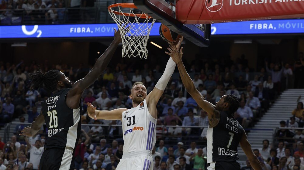 Partizan ispustio trijumf u Madridu i plasman na Fajnal for: Crno-beli vodili i sa 18 poena razlike, ali potpuno stali u finišu meča 1
