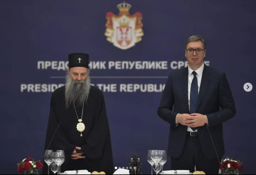 Während der SPC-Versammlung veranstaltete Vučić ein Mittagessen für den Patriarchen und die Bischöfe – Politik