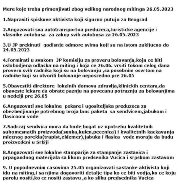 Atmosfera u gradovima Srbije pred "narodni miting": SNS upreže sve članstvo, a opozicija poziva da se prijave pritisci 2