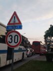 (FOTO) Centar Pančeva blokiran autobusima iz Vojvodine, ali i drugih delova Srbije posle mitinga SNS-a 8