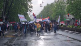 Transparenti, kišobrani i mokri građani: 50 fotografija sa skupa "Srbija nade" (FOTO) 32