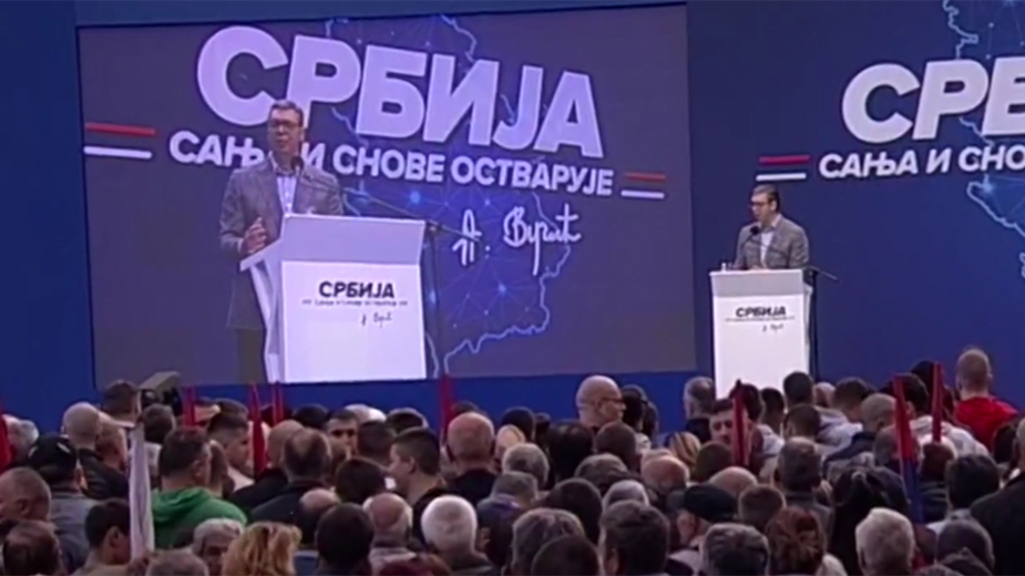 Vučić na govoru u Pančevu oštro napadao opoziciju: Na vlast će se dolaziti izborima, a ne nasiljem 1