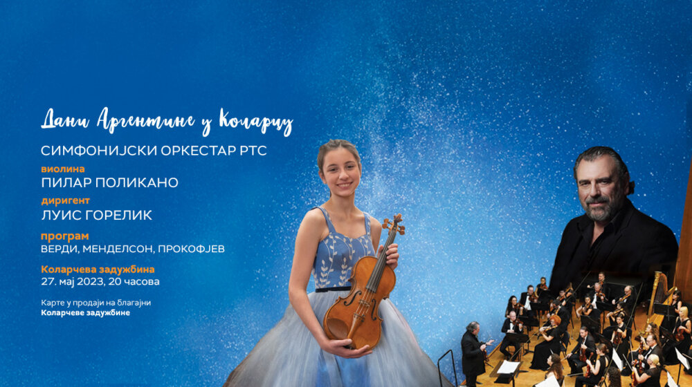 Spektakularna mlada argentinska violinistinja Pilar Polikano nastupa sa Simfonijskim orkestrom RTS 1