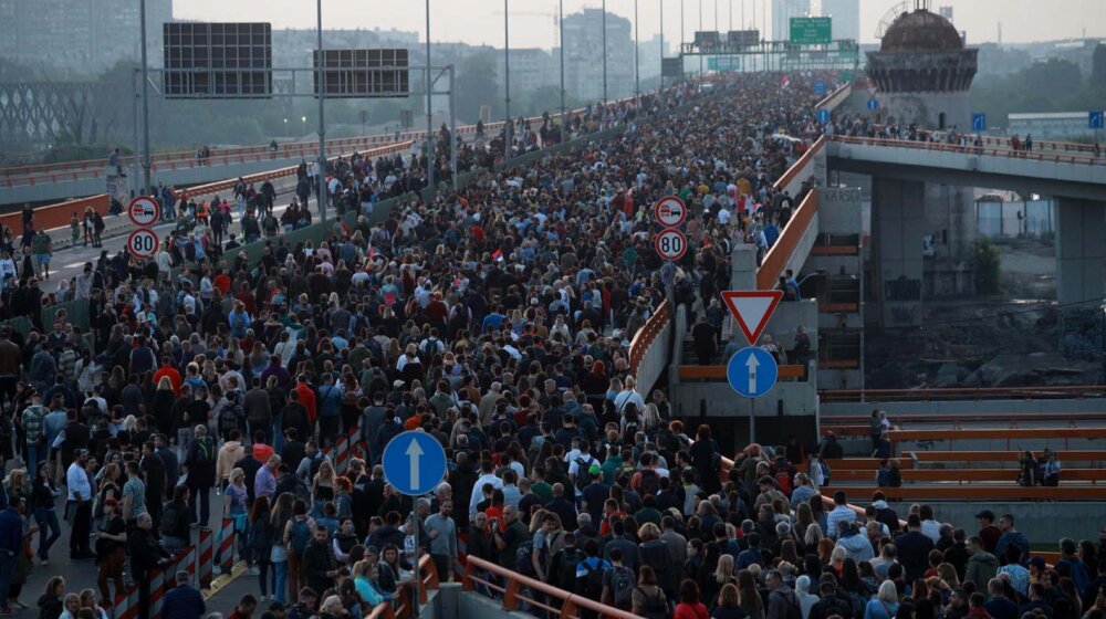 TRECI PROTEST SRBIJA PROTIV NASILJA