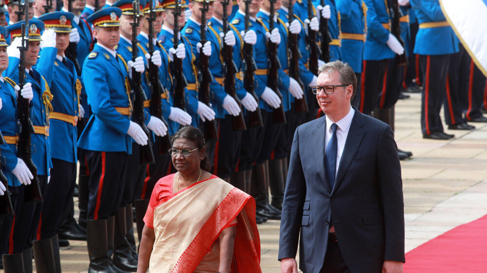 Svečani doček za predsednicu Indije i sastanak sa predsednikom Vučićem 1