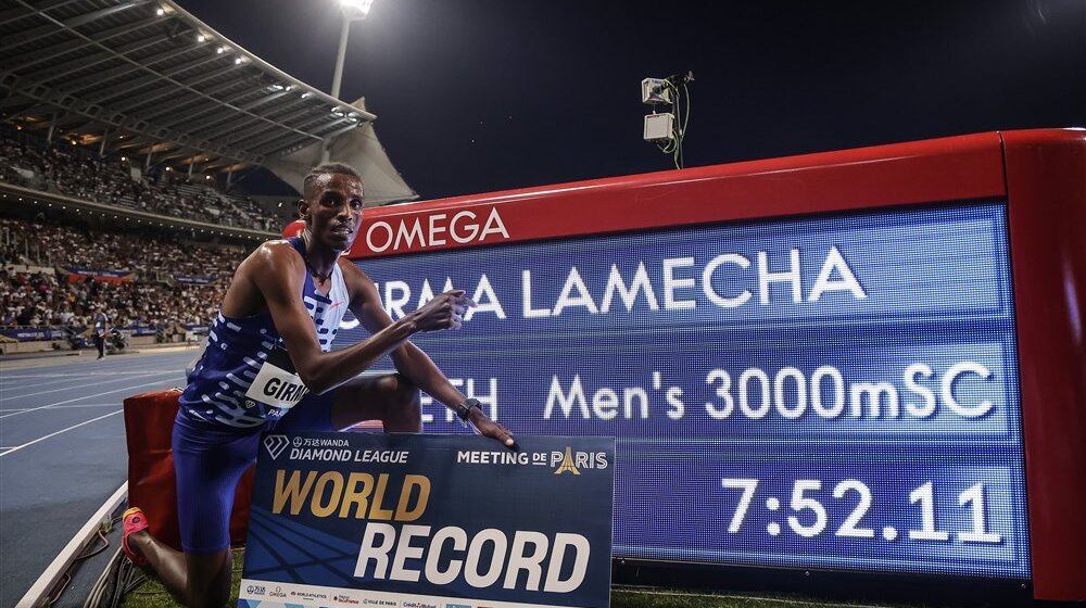 Etiopljanin Grima oborio svetski rekord na 3.000 m stipl na mitingu u Parizu 1