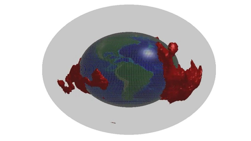 Nauka i priroda: Zastrašujući „mehurovi" veličine kontinenata u dubini Zemlje 3 Ilustracija iz istraživanja Morfologija seizmički sporih tvorevina iz nižeg omotača, autora Sane Kotar i Vedrana Lekića