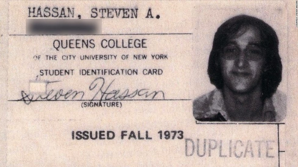 Steven Hassan college ID card