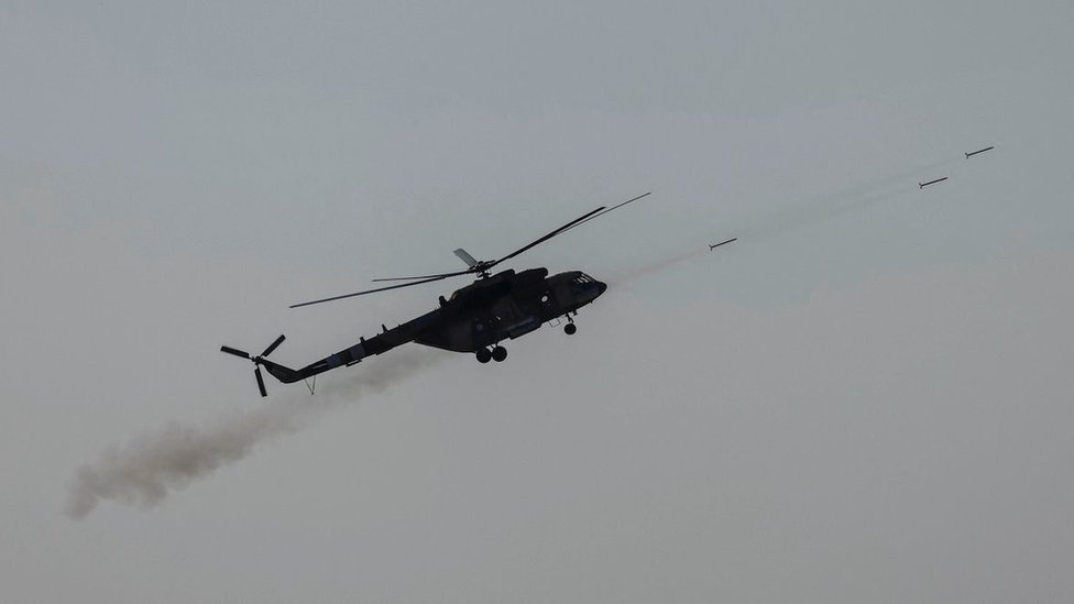 ukrajinski helikopter u napadu