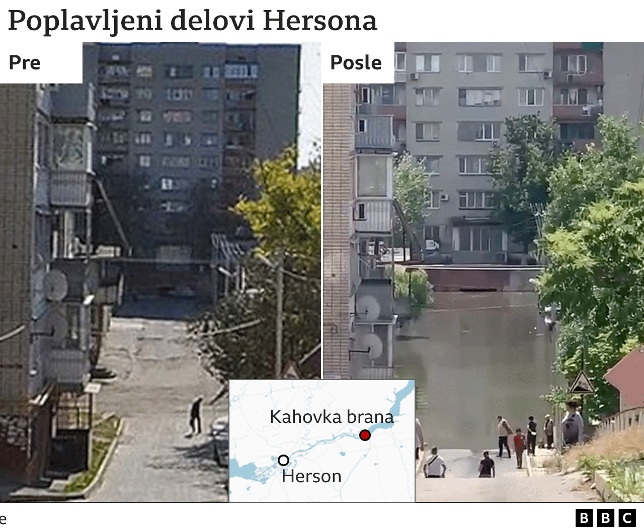 Rusija i Ukrajina: Kontraofanziva Ukrajinaca u Zaporožju, SZO upozorava na opasnost od kolere u poplavljenim oblastima 5 Herson pod vodom