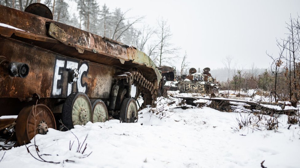 Uništeno rusko vozilo u predgrađu Kijeva