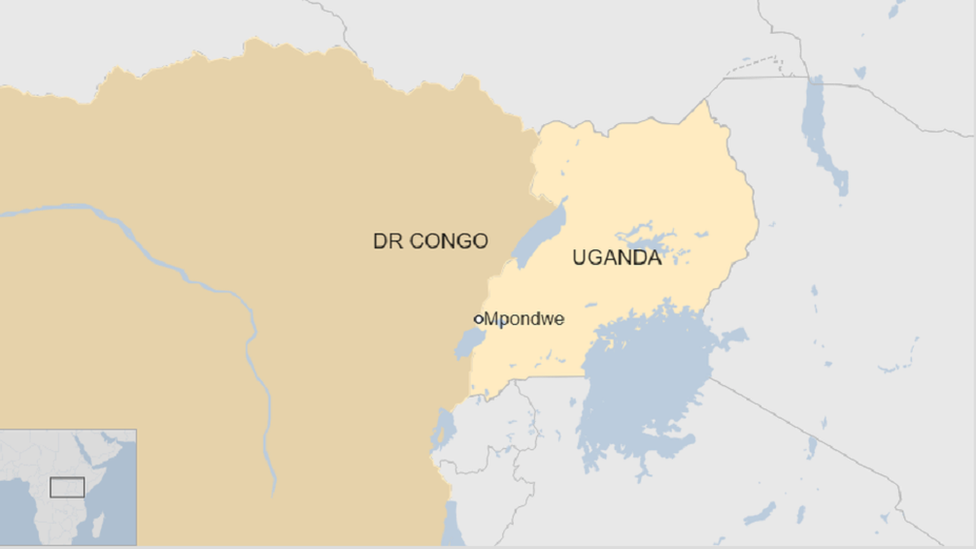 Najmanje 40 ubijenih u napadu ekstremista na školu u Ugandi, među žrtvama i učenici 1 A map of Mpondwe in Uganda