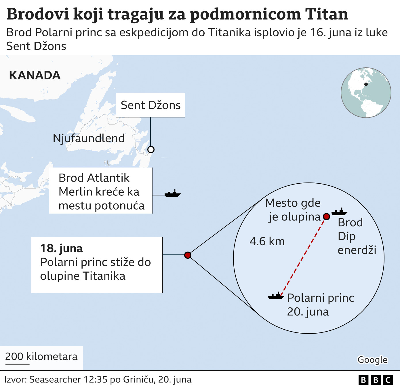 Titanik: Posada podmornice možda ima kiseonika za još 20 sati, pre pet godina prijavljeni bezbednosni rizici podmornice 1 grafika