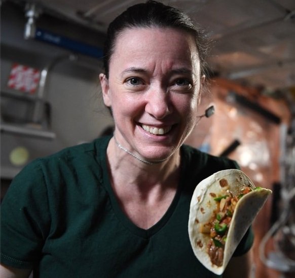 Megan Mekartur je jela takos od čilija uzgajanog unutar Međunarodne svemirske stanice