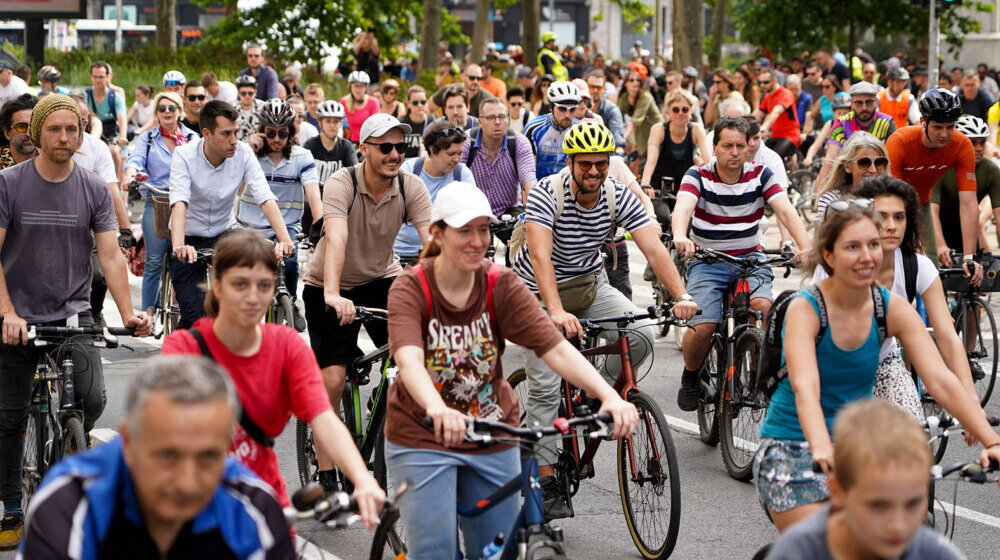 Grupna vožnja od Pionirskog parka do Kule Nebojša povodom Svetskog dana bicikla 1