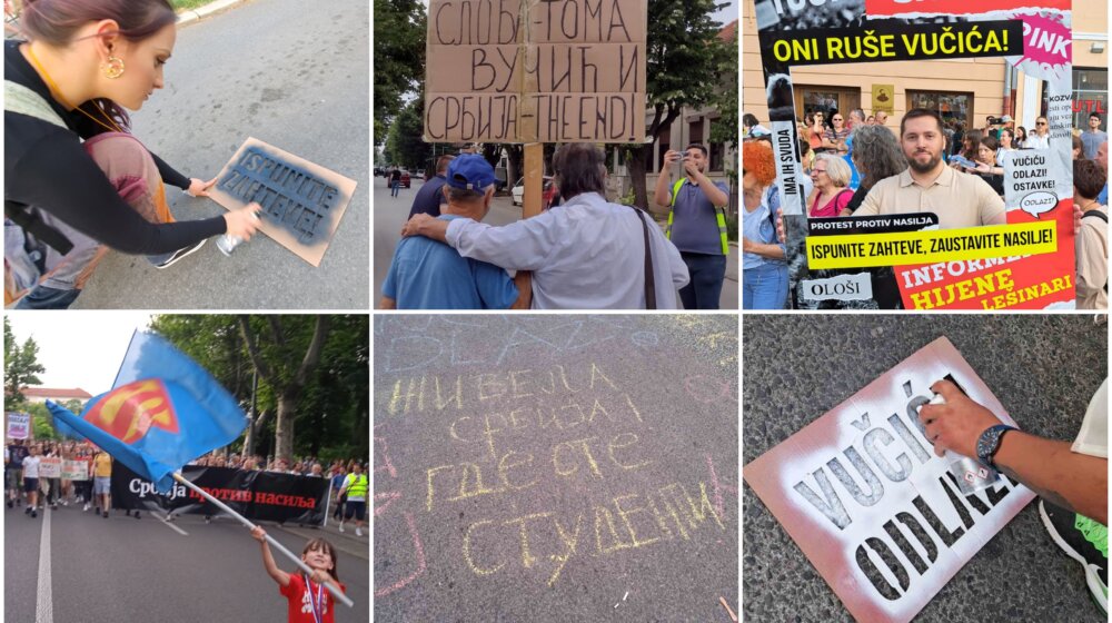 "Zar je bitno da li sam s Metohije ili s Dorćola?": Osmi protest "Srbija protiv nasilja" u slikama (FOTO) 1