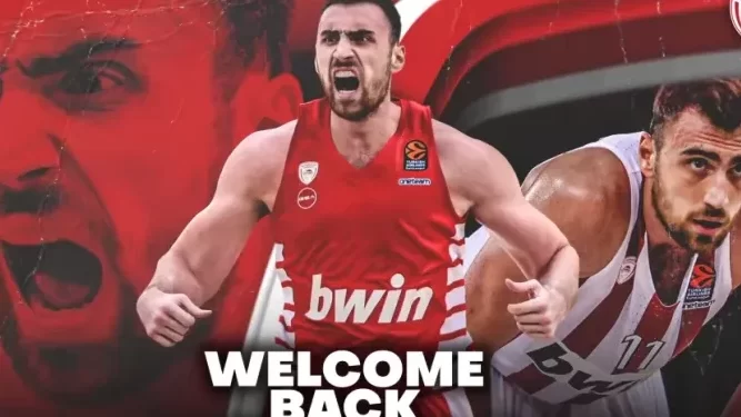 Nikola Milutinov ostvario veliku želju: Srpski centar po drugi put u Olimpijakosu 1