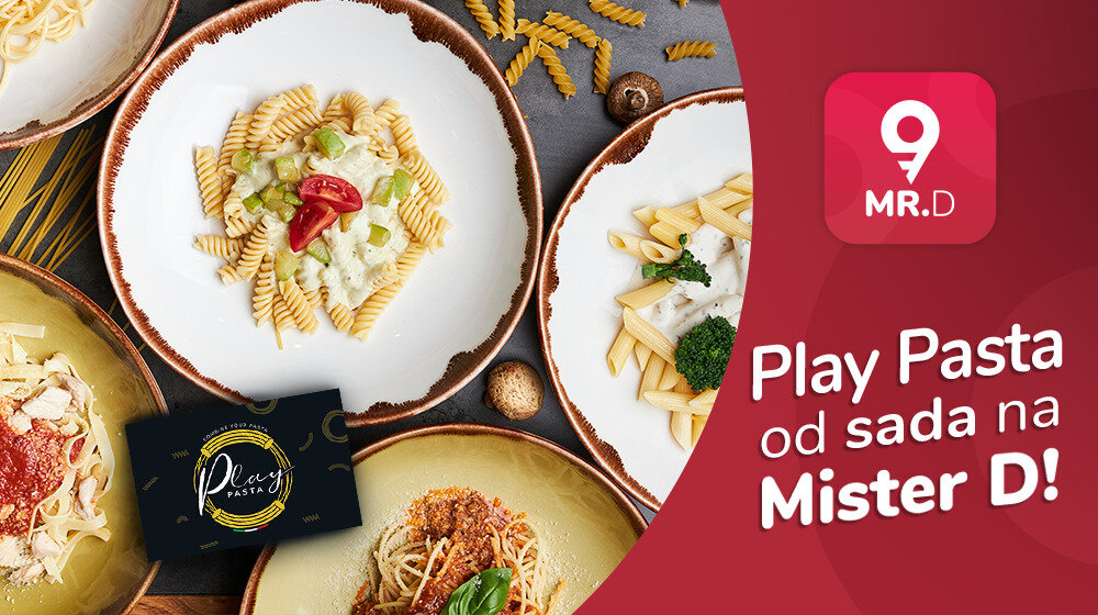 Play Pasta od sada na Mister D 16