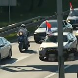 Studenti u blokadi i građani u protestnoj vožnji Suboticom 1