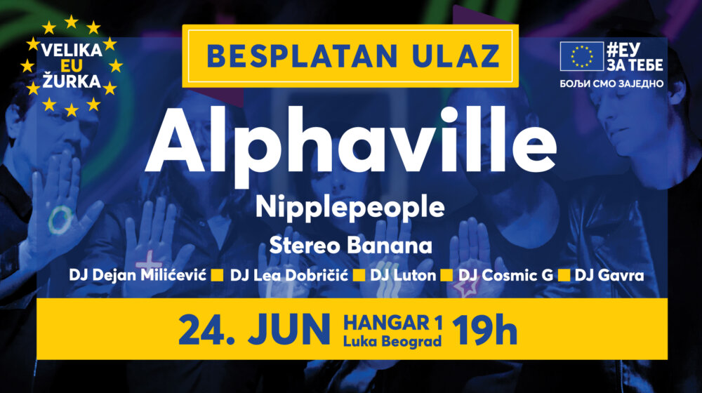 „Forever Young “ na velikoj EU žurci sutra u Hangaru Besplatni koncerti Alphaville, Nipplepeople, Stereo Banana i 10 najboljih srpskih DJ-eva 1