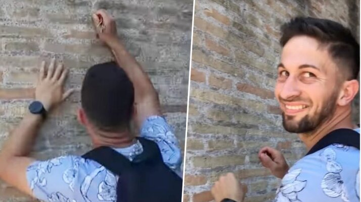 Italija traži Ivana koji je uklesao svoje ime na Koloseumu: Preti mu ogromna kazna 1