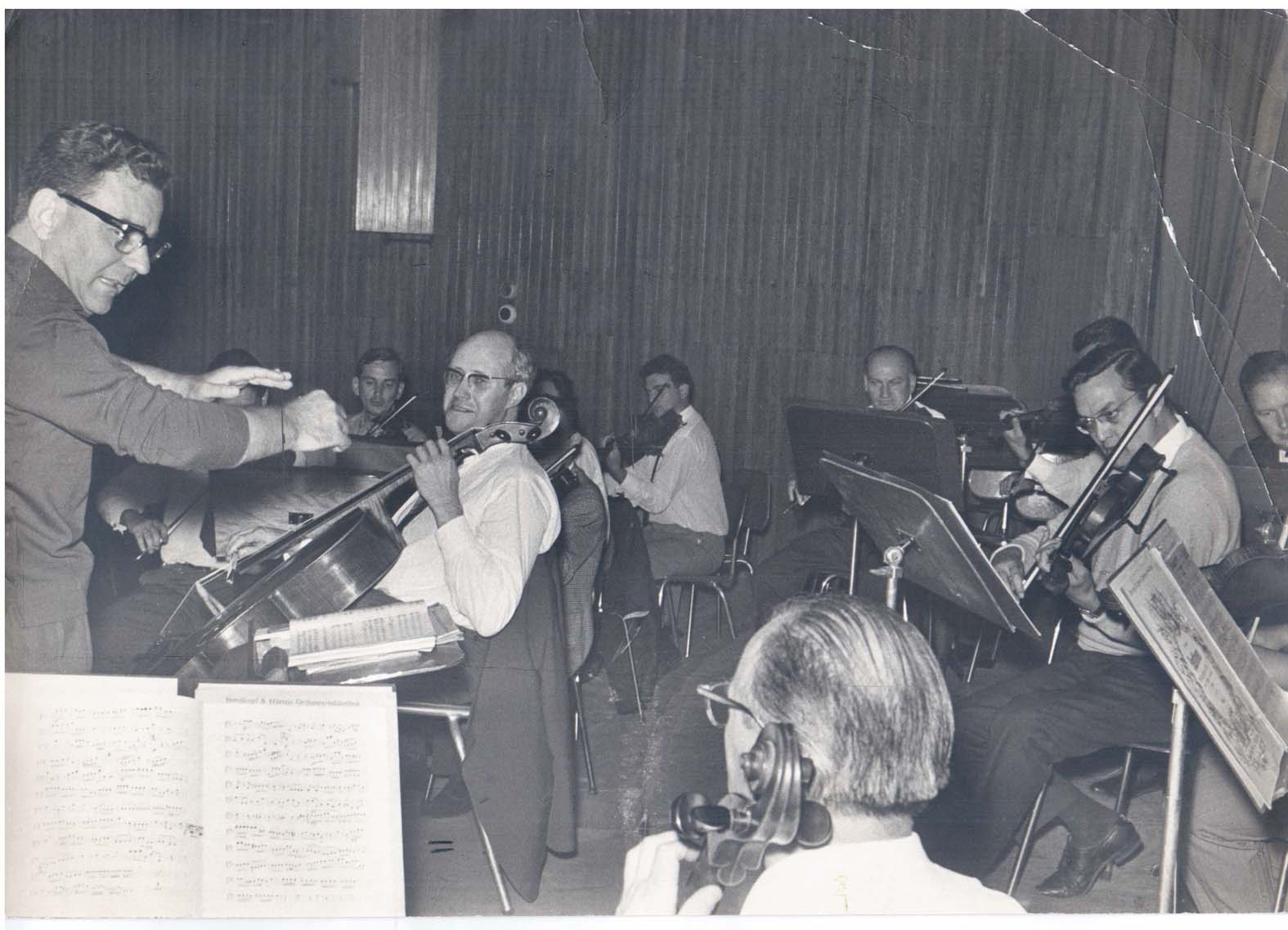 Zdravković i Rostropovich na probi sa BGF