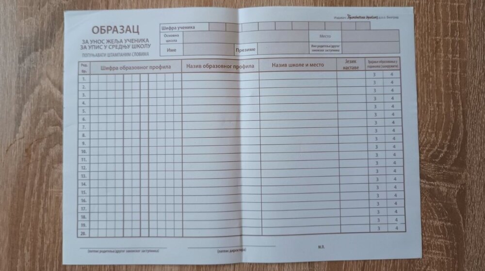 Objavljeni konačni rezultati završnog ispita, sledi popunjavanje liste želja 1