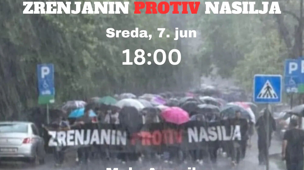 U Zrenjaninu novi protest protiv nasilja u sredu 1