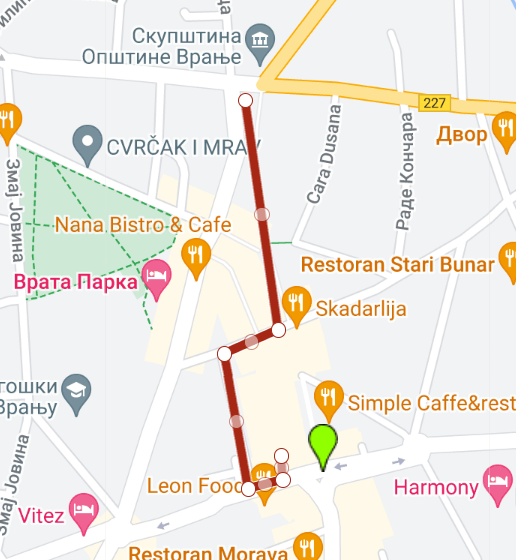 Objavljena trasa kretanje građana za sutrašnji protestni skup "Vranje protiv nasilja" 1