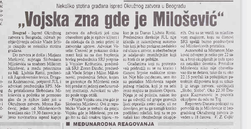 Milošević izručen Hagu na Vidovdan 2001, evo kako je Vučić reagovao to veče 5 Milošević izručen Hagu na Vidovdan 2001, evo kako je Vučić reagovao to veče 5