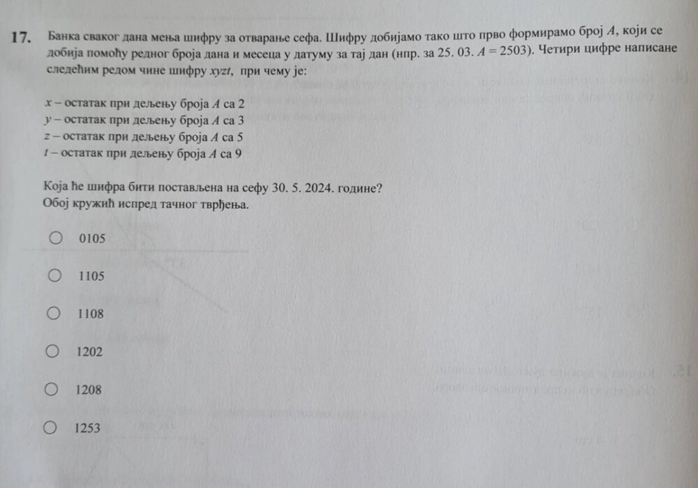 Greška u zadatku u testu iz matematike, učenicima traženo da dopišu nulu 2