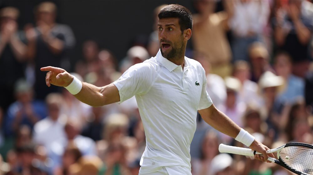 Novak Đoković u četvrtfinalu Vimbldona 1
