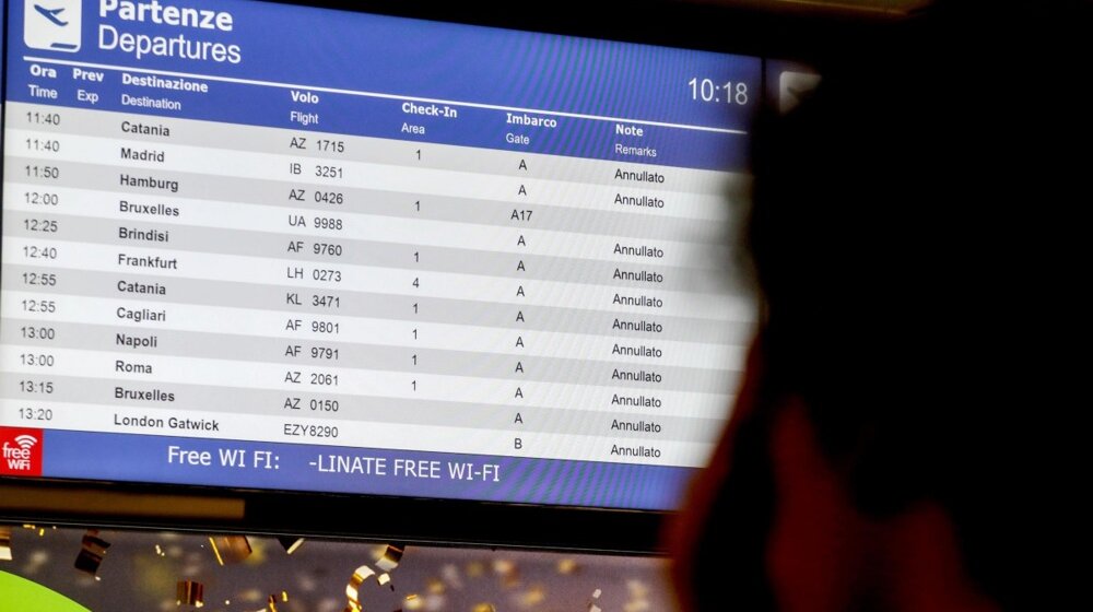 Štrajk radnika italijanskih aerodroma, hiljadu letova otkazano 1