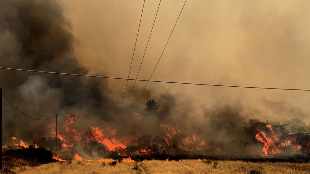 Temperature u Grčkoj opet iznad 40 stepeni Celzijusa, najgori požari na Rodosu i Krfu 1