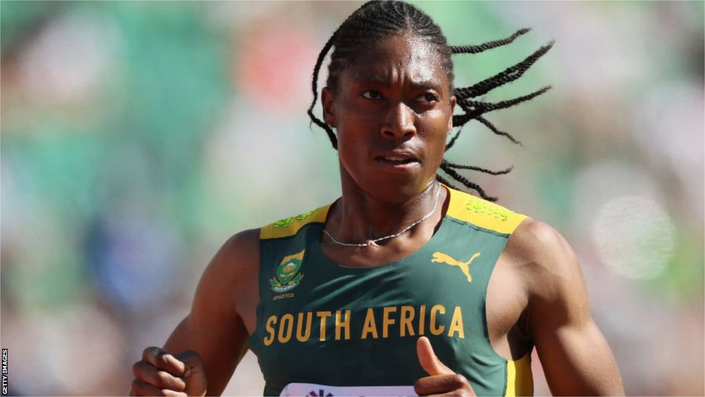 Caster Semenya competes at the World Athletics Championships in Oregon in 2022