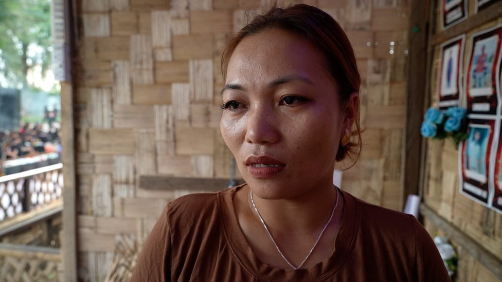 Gracy Haokip, a researcher supporting victims of the clashes
