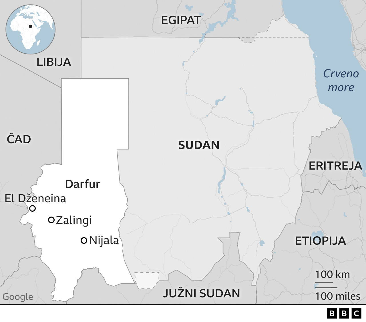 Sukobi u Sudanu: Tri sina joj poginula, ona se u begu od užasa rata porodila i nastavila da hoda 2 grafika