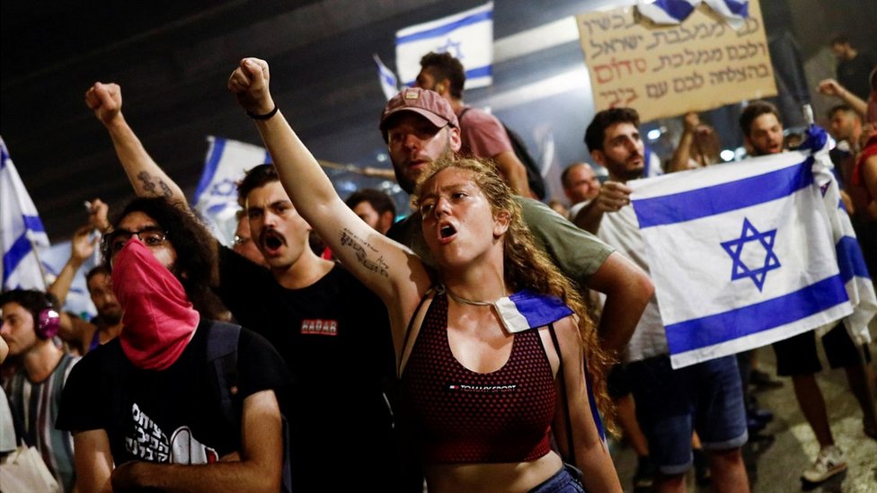 Izrael i politika: Vlada ograničila ovlašćenja Vrhovnog suda, novi veliki protesti 1 Protest in Tel Aviv against judicial reform, 25 Jul 23