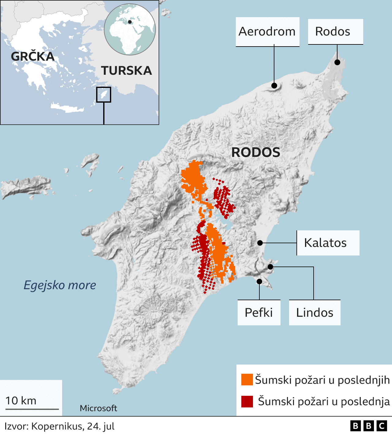 Toplotni talas ’Kerber’: Novi požari u Grčkoj, vatrogasac na Rodosu: „Uzaludno je" 5 rodo