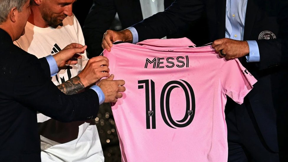 Argentinska fudbalska zvezda Lionel Mesi predstavljen je kao novi igrač za Inter iz Majamija, 16. jula 2023. godine
