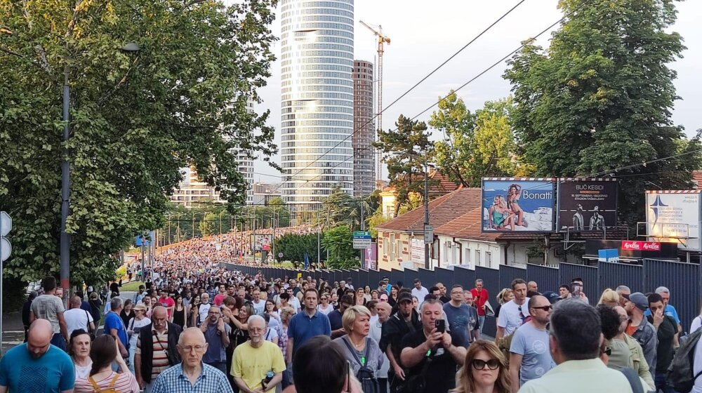 Završen deveti protest Srbija protiv nasilja, organizatori najavili sledeći naredne nedelje 1