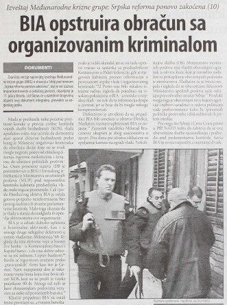 "BIA je u celosti duboko upletena u kriminalne aktivnosti": Šta je pre 20 godina pisalo u međunarodnom izveštaju o bezbednosnim službama u Srbiji? 4