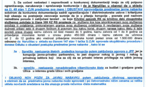 Da li je vlast u Užicu pokušala da namesti tender za zamenu i održavanje javne rasvete? 2 Da li je vlast u Užicu pokušala da namesti tender za zamenu i održavanje javne rasvete? 2