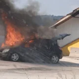 Izgoreo automobil na magistrali Užice-Zlatibor 2